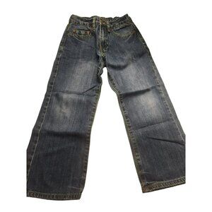 Urban Up Premium Jeans Bootcut Kids Size 8 Blue Denim Adjustable elastic button